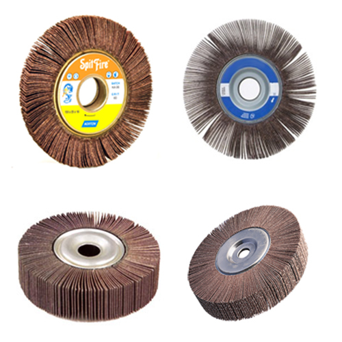Norton Flap Wheel - Stainless Steel, Silver Finish | Ideal for Metal Fabrication and Welding Applications