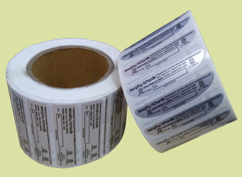 Roll Form Labels - Paper, Rectangular, 150 gsm Gauge | Smooth Surface, Precise Design, Chemical Resistance