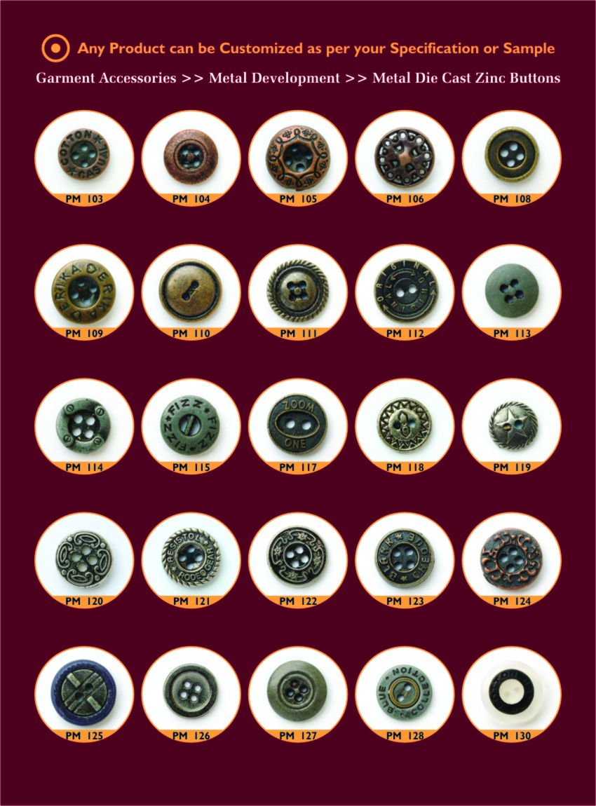 Metal Alloy Buttons