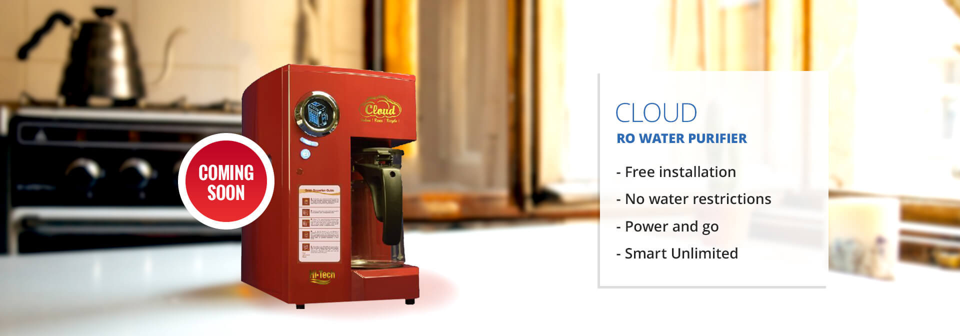Ro Cloud Domestic Ro System - Installation Type: Wall Mounted