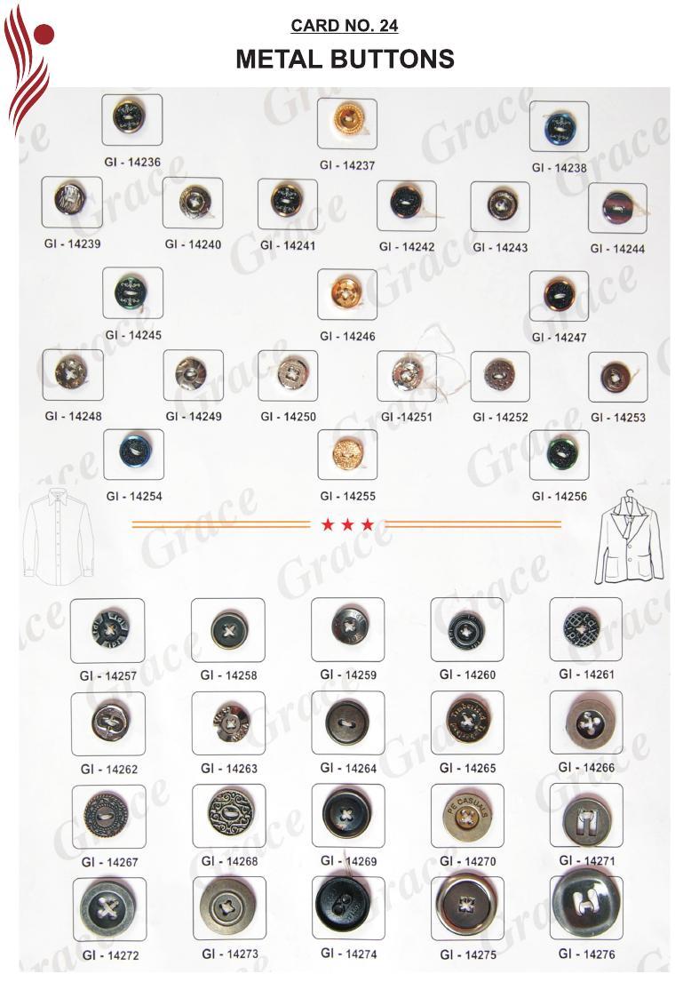 Metal Alloy Buttons