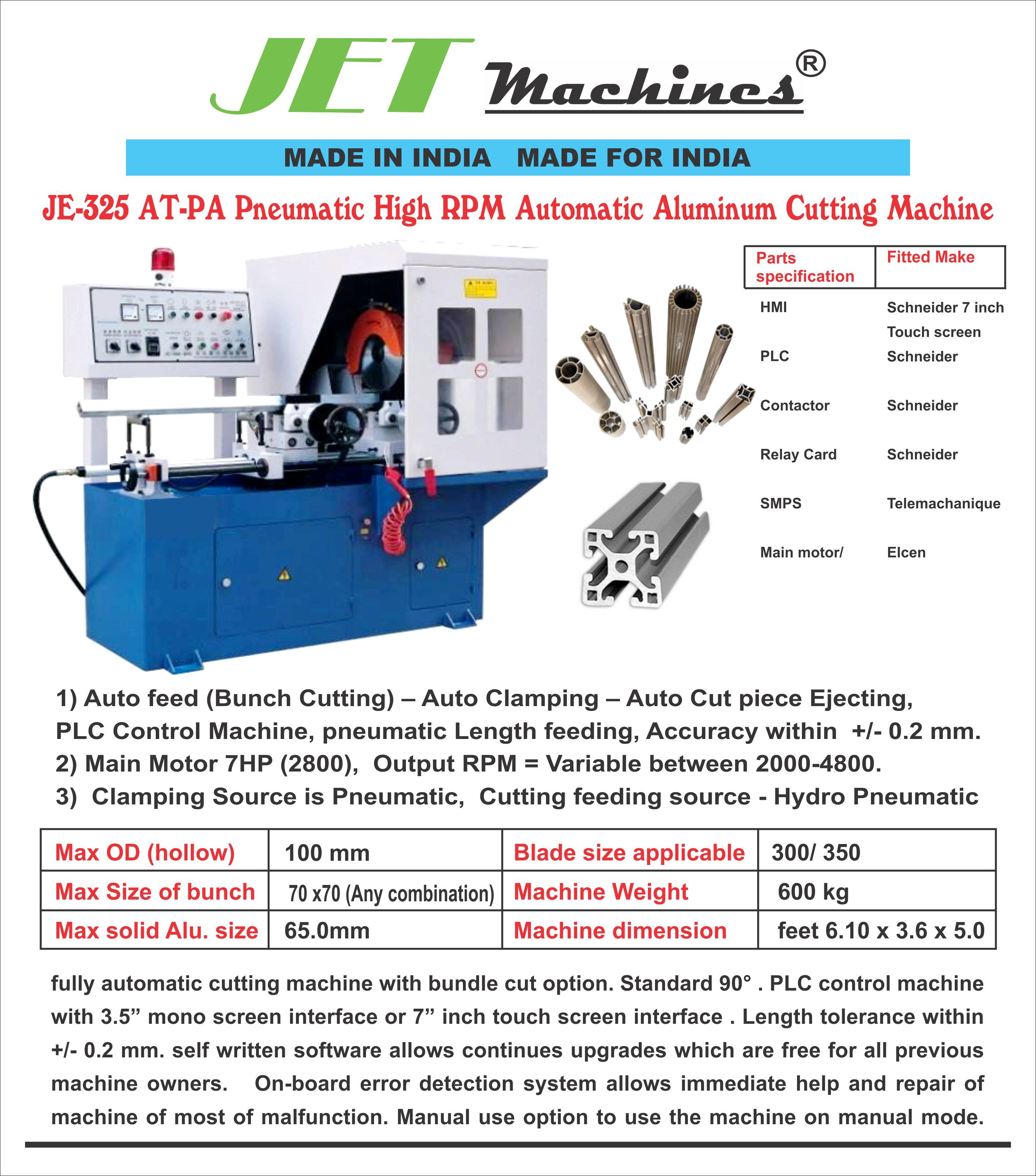 Blue Automatic Aluminum Cutting Machine