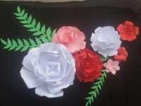 हैडमेड पेपर गुलाब के फूल