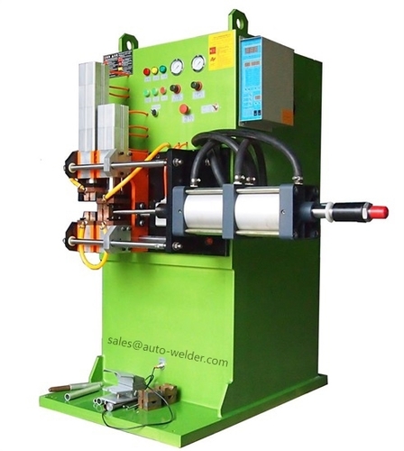 Aluminum Tube Butt Welding Machine - 35KVA, 380V, 50/60Hz, 15000A Max Short Current, 50% Duty Cycle, 150L/H Cooling Water Rate