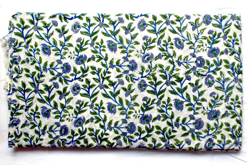 चमेली पैटर्न कॉटन फ़ैब्रिक