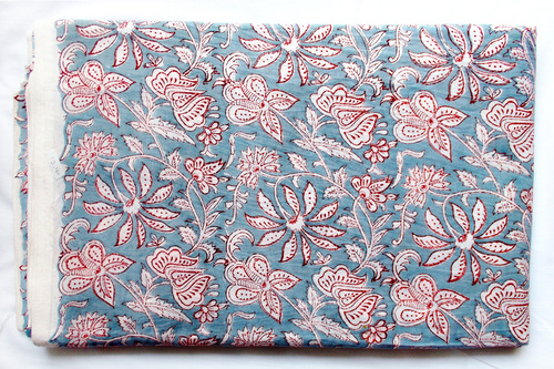 बिग फ्लावर कॉटन फैब्रिक