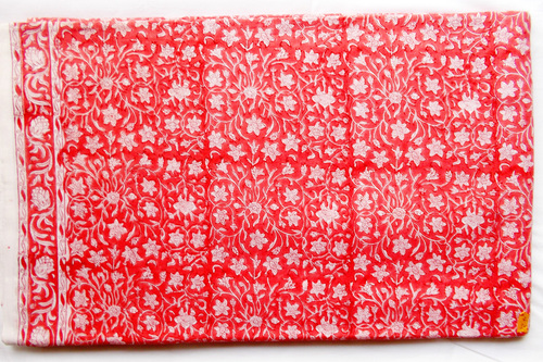 गुलाबी मुगल सूती कपड़ा