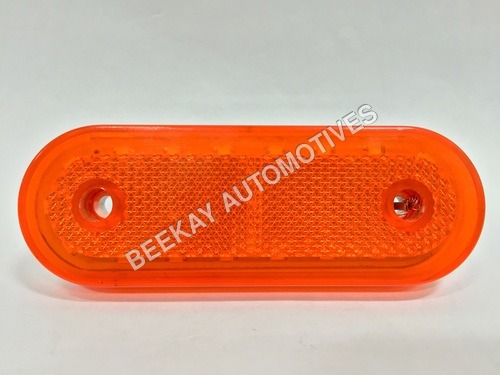 Side Indicator Assembly - PVC Plastic, Rectangular Shape, Yellow Color | 18 L.E.D Modern Autolamp for Vehicles