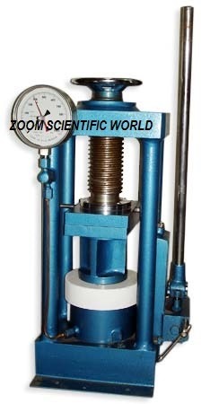 Compression Testing Machine - Stainless Steel, Industrial Application, Silver and Blue Color, 210-220 Volt Voltage | Custom Capacities & Configurations Available