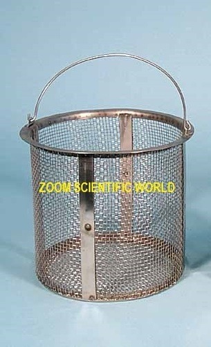 Density Basket - Steel, 20 Inches Height, Silver Color | Versatile Laboratory Usage, Multiple Capacities and Sizes Available