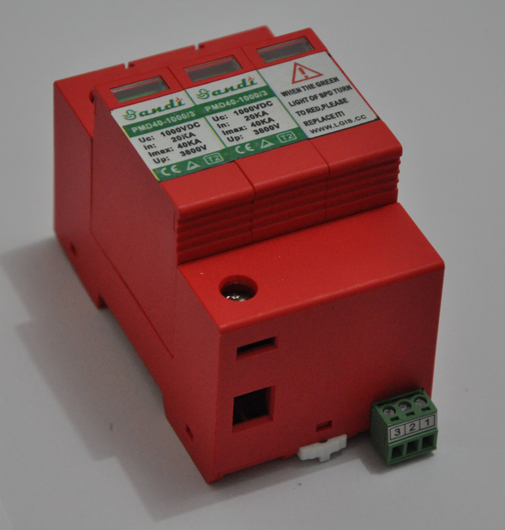 Pv System Dc1000v-40ka Surge Protective Device Spd Input: Maximum 1000vdc
