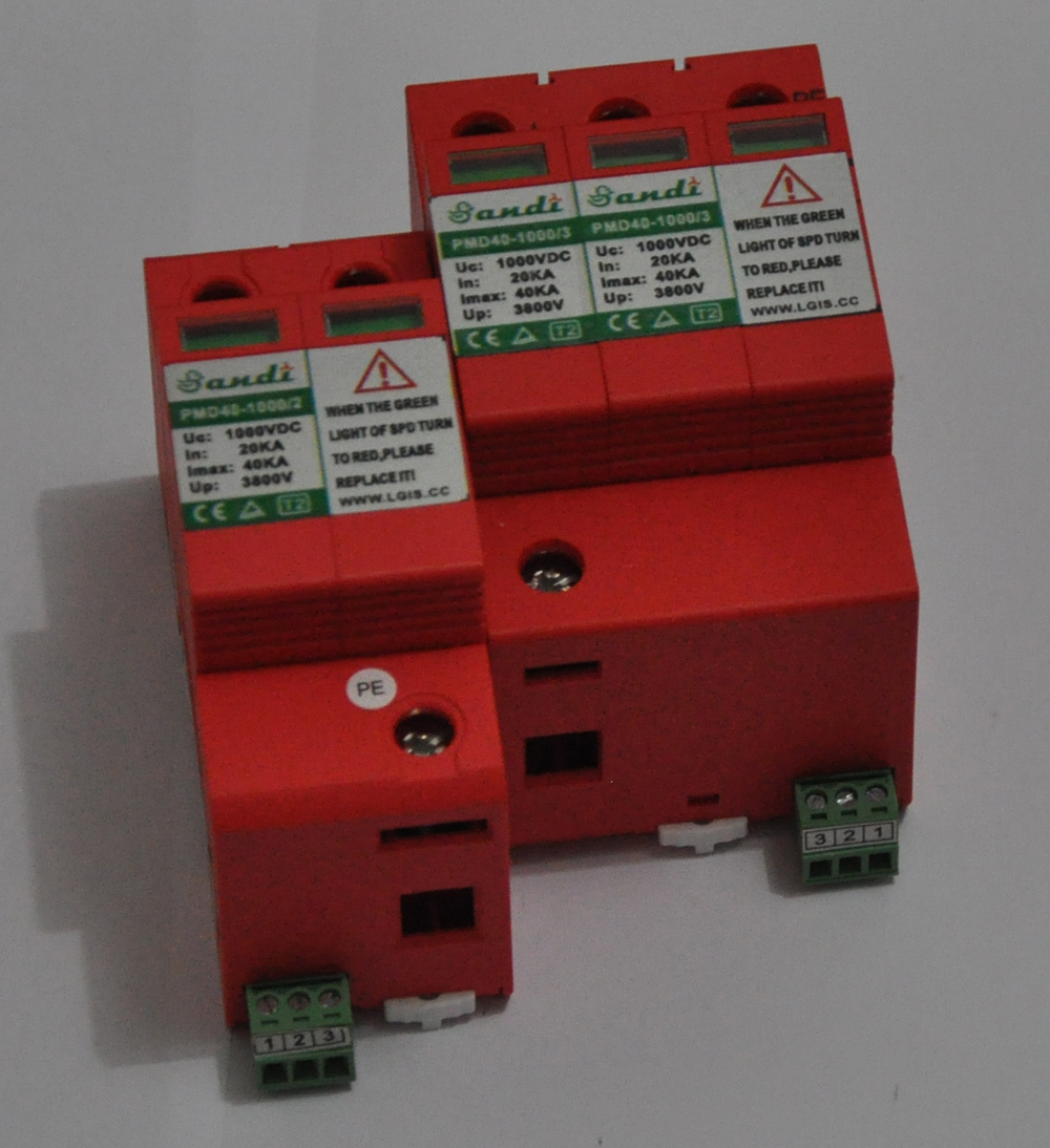 Pv System Dc1000v-40ka Surge Protective Device Spd Input: Maximum 1000vdc
