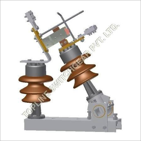 11KV GOAB Switch - 400A Rated Current | Lightweight, Easy Installation, High Mechanical Strength, Silver and Brown Metal Finish