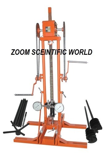 Static Cone Penetrometer - Mild Steel Construction, Various Capacities and Sizes, Orange and Black Design | Industry Applicability, Precise Design