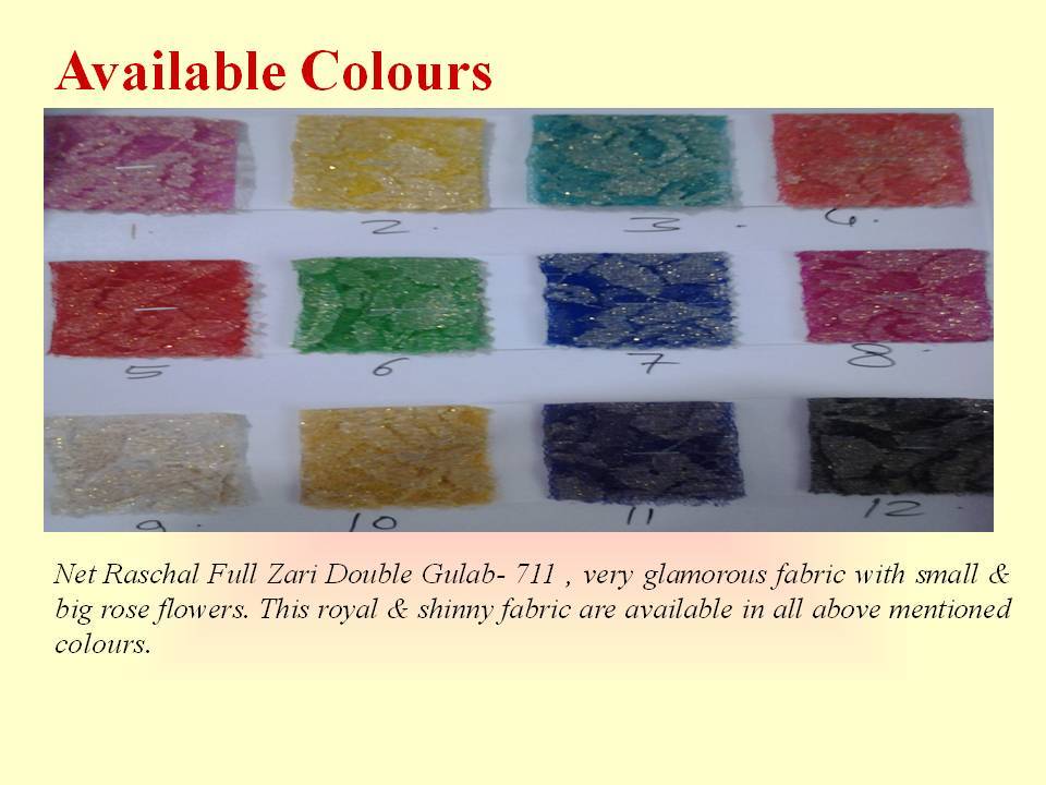 Raschal Net Full Zari Angoori