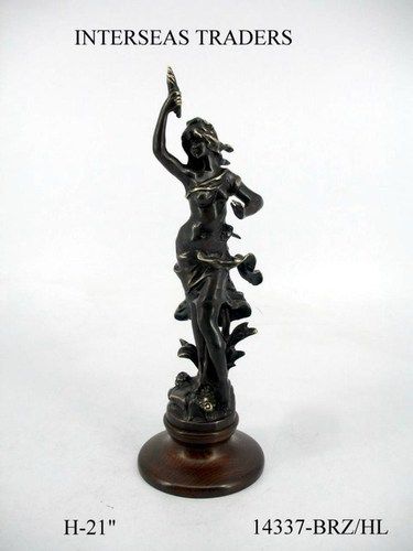 Brass Lady Statue