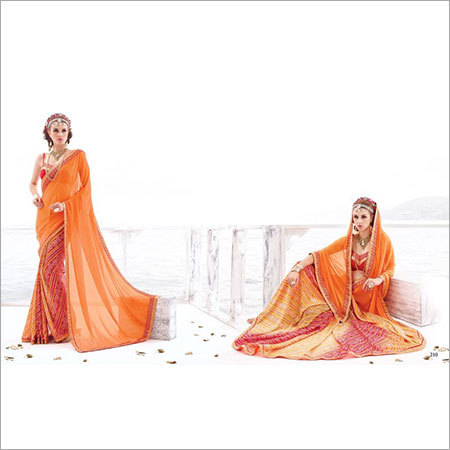 डिजाइनर सिल्क साड़ी