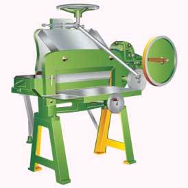 Paper Cutting Machine - Mild Steel Material, 220 Volt, Silver and Green Color | Semi Automatic, High Efficiency, Low Noise, Lower Energy Consumption