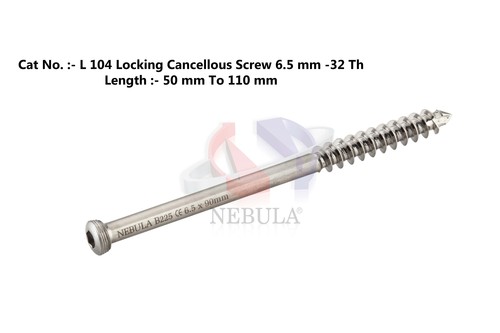 लॉकिंग कैंसेलस स्क्रू 6.5 मिमी (32 मिमी थ्रेड)