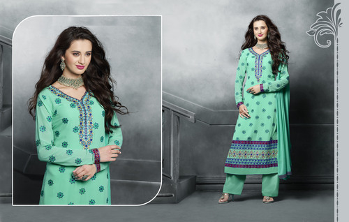 Semi Stitched Party Wear Suit