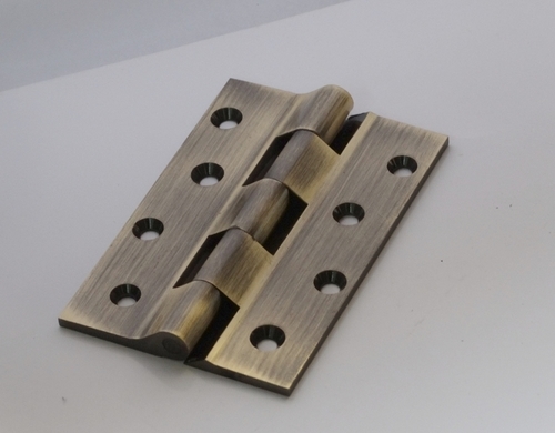 Brass Railway Hinges - Brass, 12-20 cm | Polished Silver Finish, Corrosion Proof, High Strength, Sturdy Design