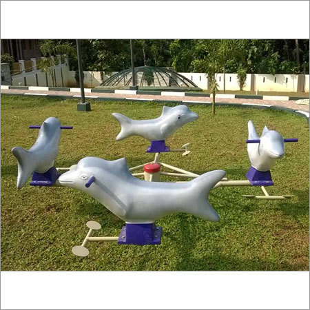 मेटल और एफआरपी डॉल्फिन मेरी गो राउंड