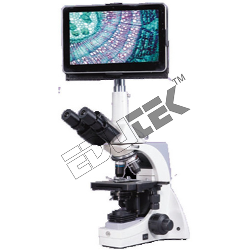 Digital Microscope - Antifungal Coated Objectives, 4X-100X Magnification | 10.1" LED Touch Screen, 3.0MP CMOS Camera, LED/Halogen Light Source