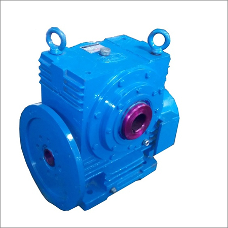 Eusm Type Single Reduction Worm Gear Unit - Color: Blue