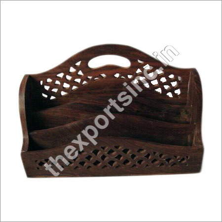 डिज़ाइनर लकड़ी का पत्र रैक