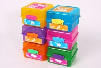 लंच क्यूब रंगीन बॉक्स