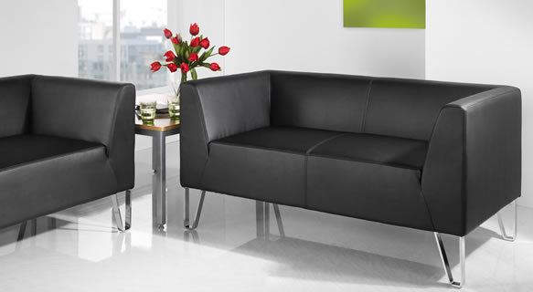 Leather Reception Sofa