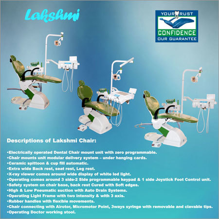 Lakshmi Manual dental chair