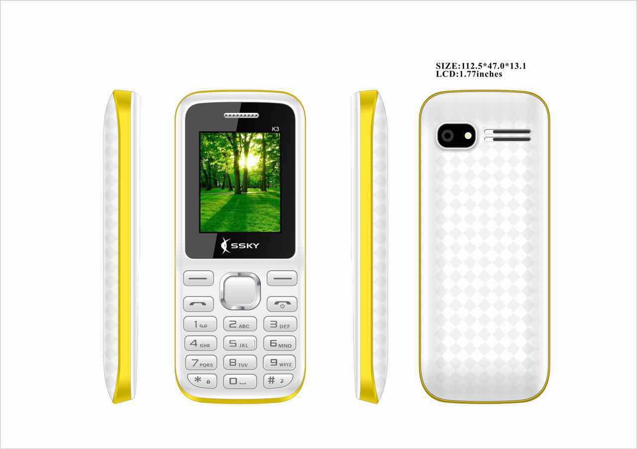 Ssky K3 Star Feature Phone-white Battery Backup: 2 Days