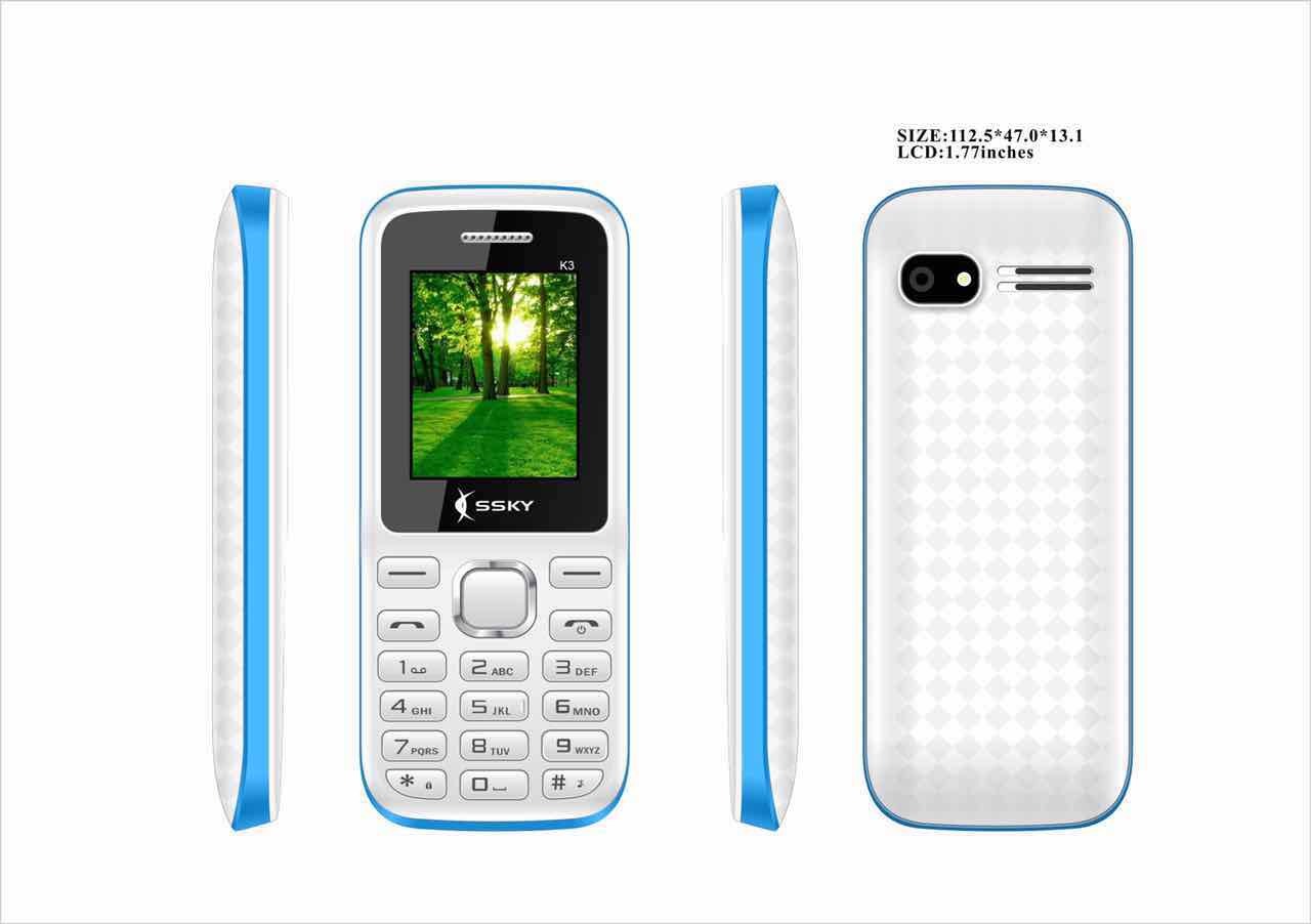 Ssky K3 Star Feature Phone-white Battery Backup: 2 Days