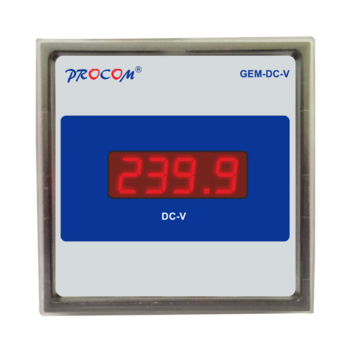 Industrial Digital Panel Meter - 4 Digit Display, 72x72 mm Size, 300V Voltage Range | Error Free Detection, Highly Sensitive Measurement, Panel Mount Design