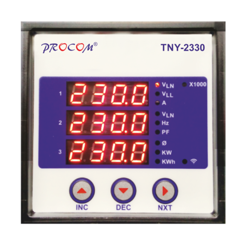 Digit Digital Panel Meter Measuring Voltage Range: 230 Volt (V)