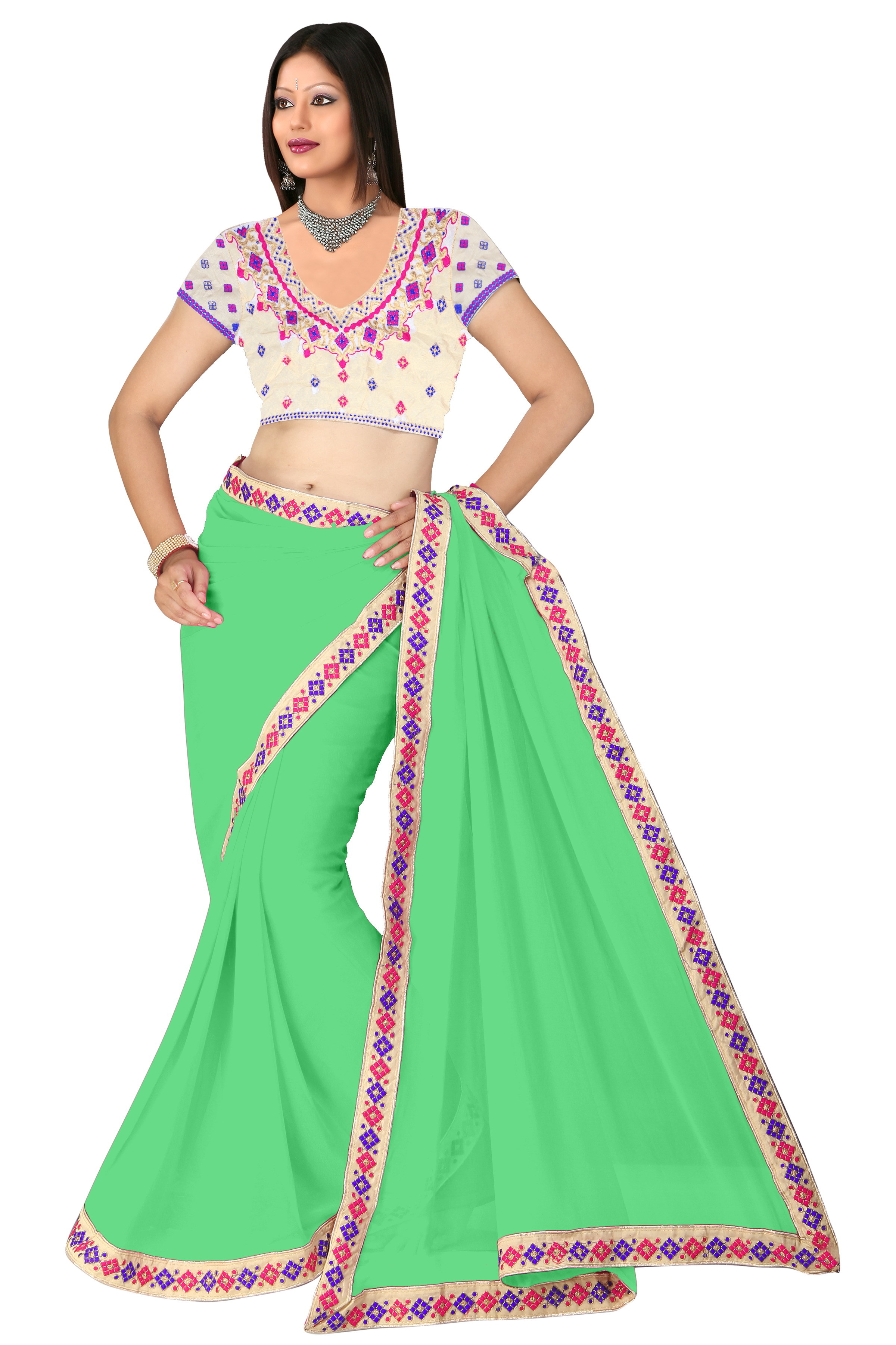 Beautiful Sarees Collection - Pure Silk Fabric, Banglori Silk Blouse, Multiple Sizes, Elegant Design In Pista, Peach, Rani, Pink, Yellow, Border Work & Embroidery