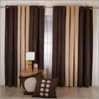 Designer Curtains - Cotton, 3-7 Inch Size | Antique Brown and Cream, Flame Retardant, Heat-Insulation, Tear-Resistant, Easy to Wash, Smooth Finish