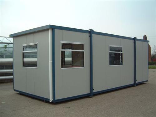 Porta Cabin - Steel, Various Dimensions | Fiberglass Insulation, Double Glazed Windows, Steel Doors, Vinyl Flooring, Galvanized Steel Roof, Easy Assembly, Durable, Weatherproof, Cost-effective, Versatile, Modular Design, Quick Installation, Space Saving, Sustainable, Low Maintenance