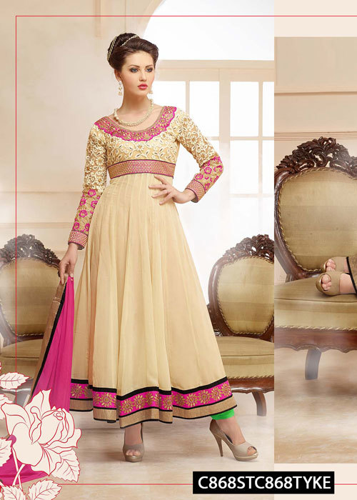 कढ़ाई किया हुआ अनारकली सूट