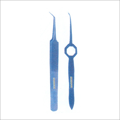 Titanium Micro Forceps Plain Jaws Curved