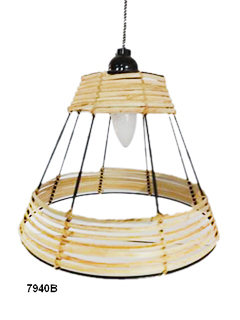 जूट रस्सी की लैंप