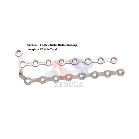 U Distal Radius Dorsal Locking Plate ( Left & Righ