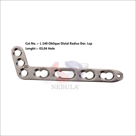 Oblique Distal Radius Dorsal Locking Plate ( Left