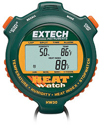 HeatWatchâ¢ आर्द्रता/तापमान स्टॉपवॉच