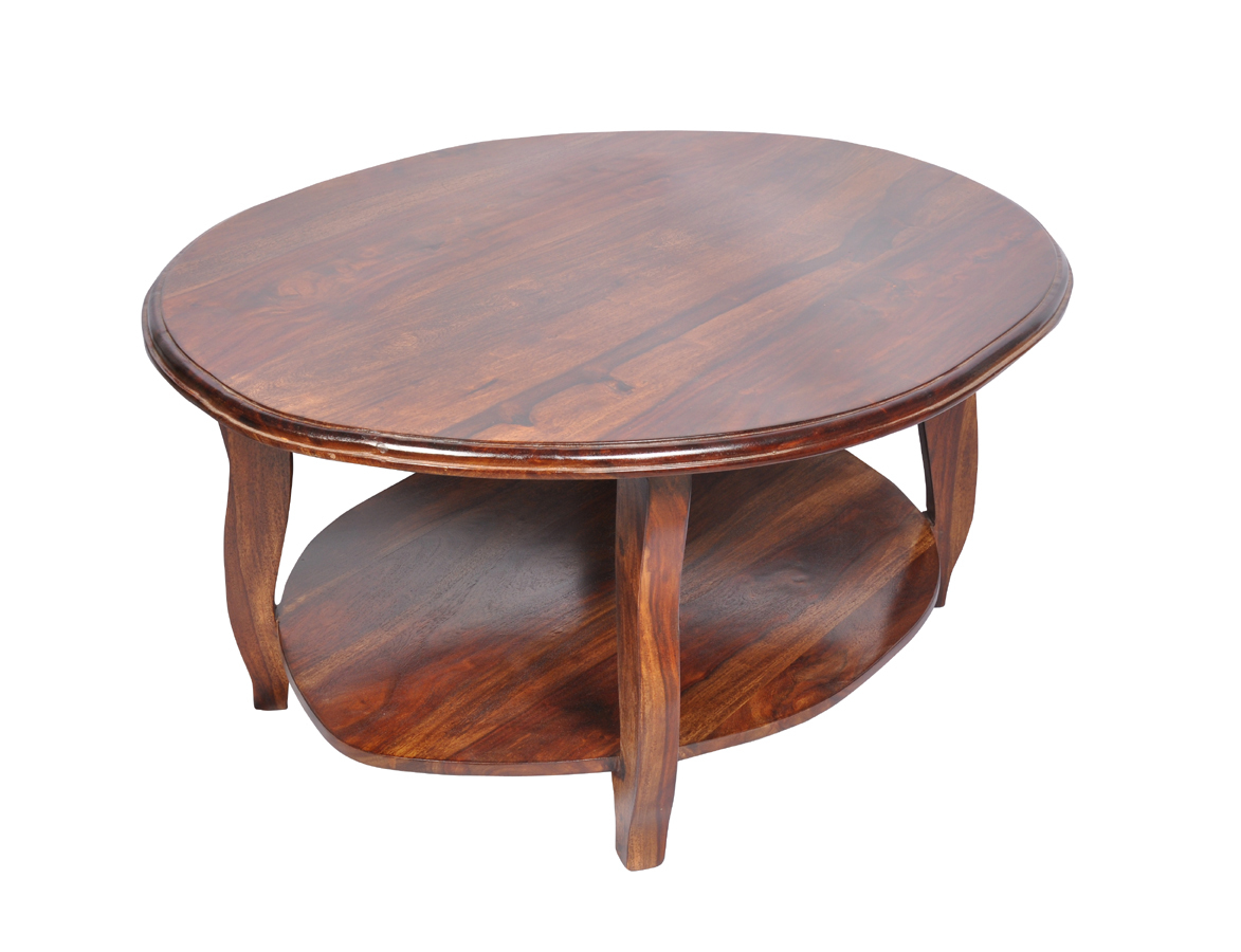 Sheesham Wood Coffee Table - Indian Style Living Room Furniture | Durable, No Assembly Required, Indoor Use