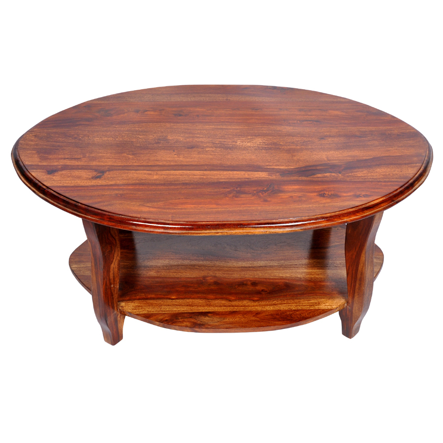 Sheesham Wood Coffee Table - Indian Style Living Room Furniture | Durable, No Assembly Required, Indoor Use