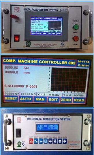 Load Data Acquisition System - Steel, 124x68x220 mm | Auto/Manual Control, HMI Touchscreen, 20x4 LCD Display, Long Service Life, Overload Protection, Data Printing, Memory for 255 Samples