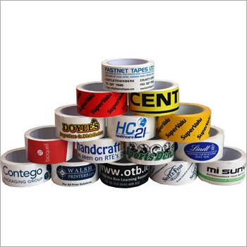 Printed Self Adhesive Tapes - BOPP Material, Width 12mm to 144mm | Single-Sided Solvent Adhesive, Tear Resistant, Elegant Print
