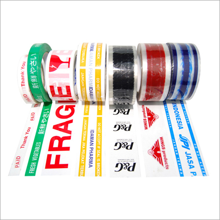 Bopp Printed Tapes - Bopp Material, 12mm To 144mm Width, Custom Colors Available | Strong Single Side Adhesion, Temperature Resistant, Durable
